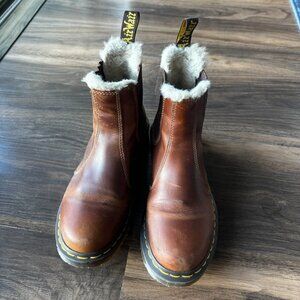 Dr. Martens Faux Fur-Lined Chelsea Boot, 7